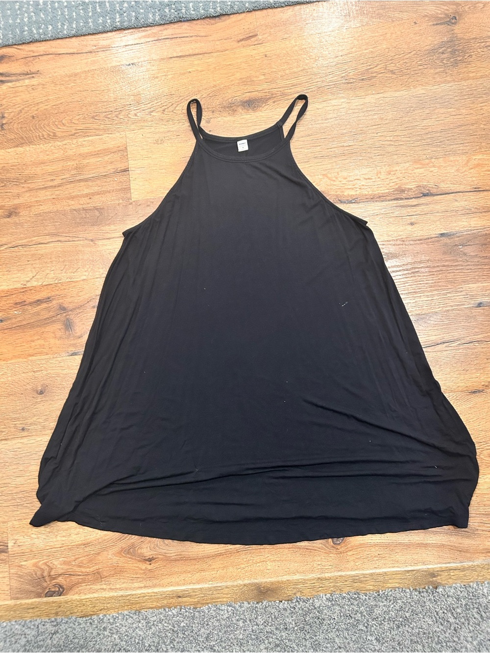 Old Navy Black High-Neck Swing Tank